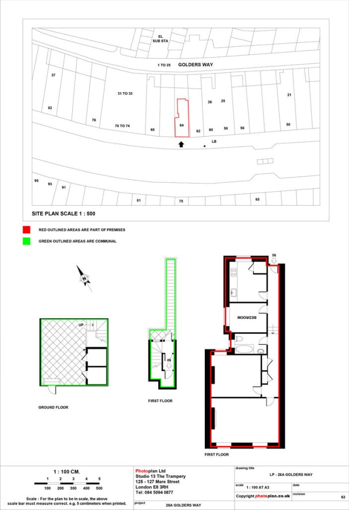 Example Land Registry lease plan